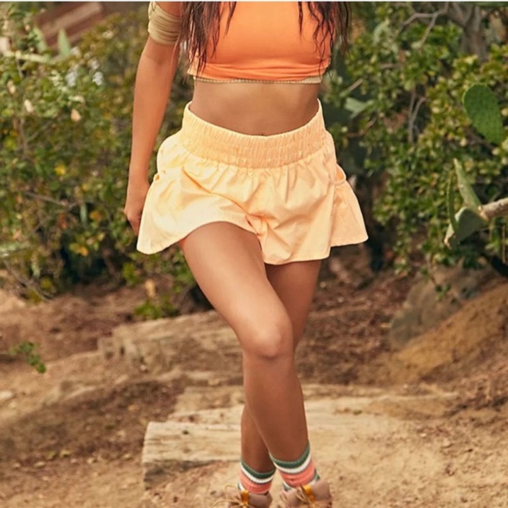 Free people get you flirt on shorts in the color morning sun